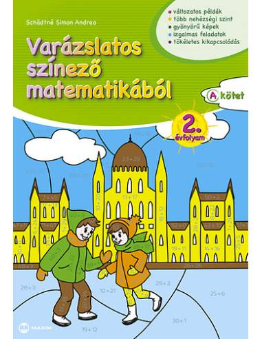 Varázslatos színező matematikából 2. évfolyam A kötet