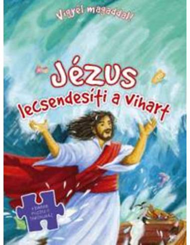 Jézus lecsendesíti a vihart - 4 darab puzzle-t tartalmaz