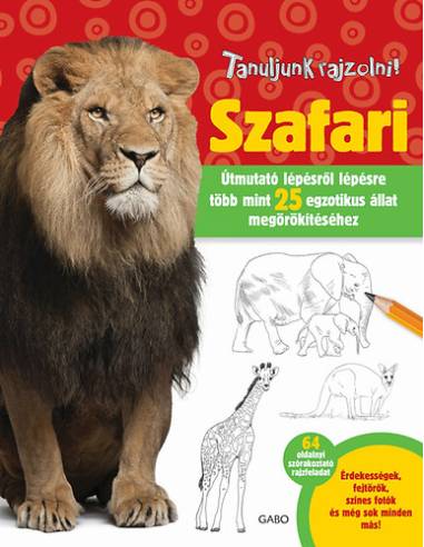 Tanuljunk rajzolni! - Szafari - Útmutató lépésről lépésre több mint 25 fajta megörökítéséhez