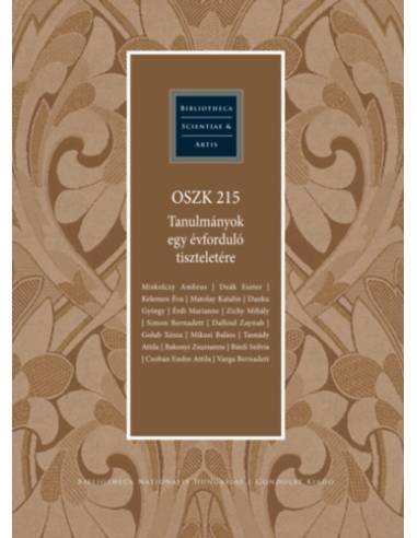 OSZK 215 - Tanulmányok egy évforduló tiszteletére