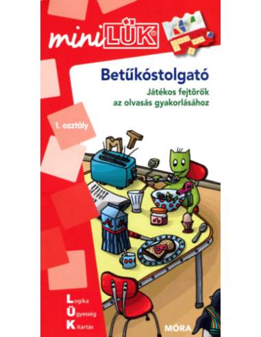 Betűkóstolgató 1. osztály - LDI210 - Játékos fejtörők az olvasás gyakorlásához - MiniLÜK