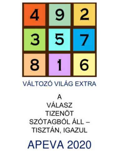 Apeva 2020 - A válasz tizenöt szótagból áll - tisztán, igazul