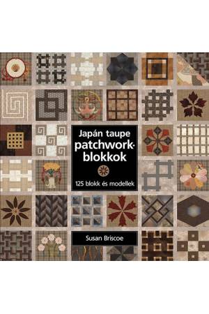 Japán taupe patchworkblokkok - 125 blokk és modellek