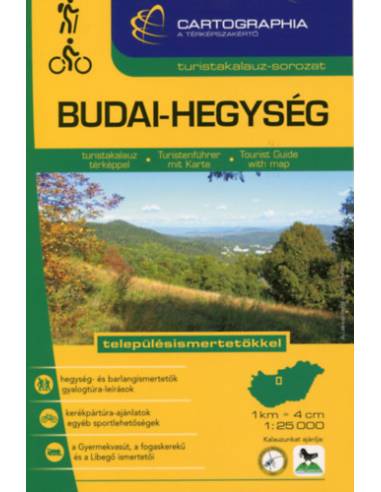 BUDAI-HEGYSÉG TURISTAKALAUZ 1:25 000 "SC" - településismertetőkkel