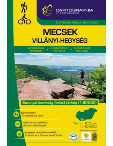 Mecsek, Villányi-hegység turistakalauz - 1:60000