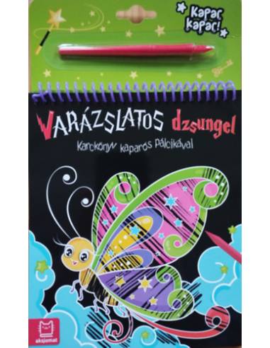 Karckönyv kaparós pálcikával - Varázslatos dzsungel
