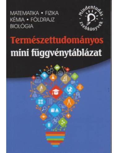 Természettudományos mini függvénytáblázat - matematika, fizika, kémia, földrajz, biológia