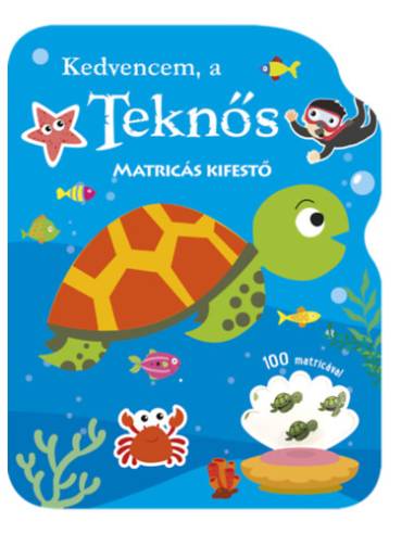 Kedvencem, a teknős - Matricás kifestő