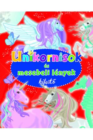 Unikornisok és mesebeli lények kifestő -
