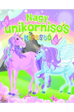Nagy unikornisos kifestő -