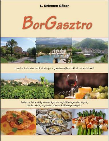 Borgasztro - Utazási és borturisztikai könyv - gasztro ajánlatokkal, receptekkel