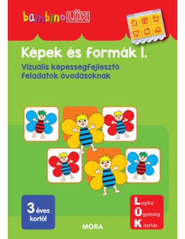 Képek és formák 1. - LDI108 - Vizuális képességfejlesztő feladatok óvodásoknak - BambinoLÜK