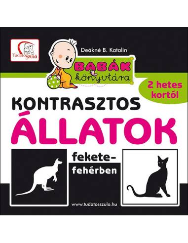Kontrasztos állatok fekete-fehérben - Babák könyvtára