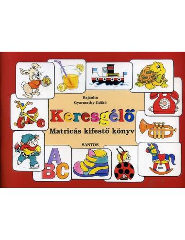 Keresgélő - Matricás kifestő könyv