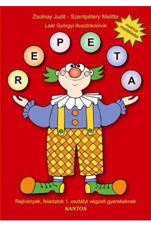 Repeta - Rejtvények, feladatok 1. osztályt végzett gyerekeknek - Matrica melléklettel