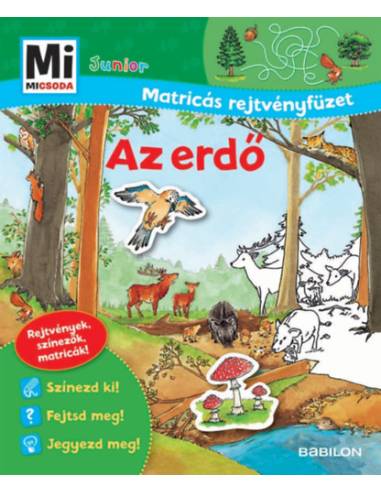 Az erdő - Mi Micsoda Junior Matricás rejtvényfüzet