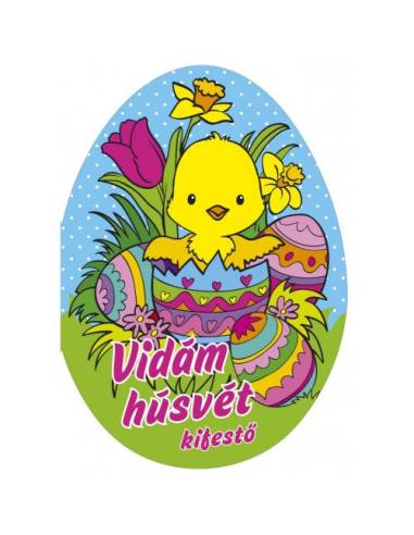 Vidám húsvét - kifestő