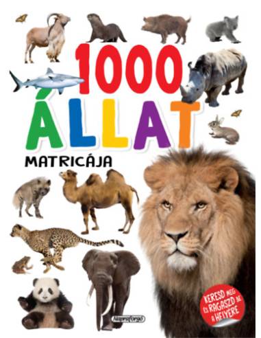 1000 állat matricája - Fehér