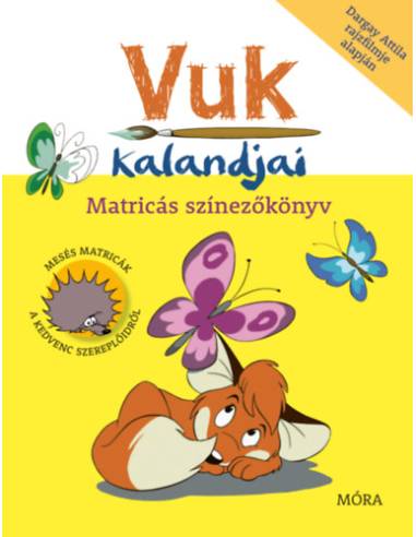 Vuk kalandjai - Matricás színezőkönyv - Dargay Attila rajzfilmje alapján