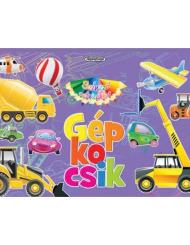 Színező matricákkal - Gépkocsik