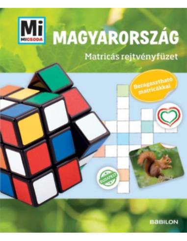 Mi MICSODA - Magyarország - Matricás rejtvényfüzet - Beragasztható matricákkal