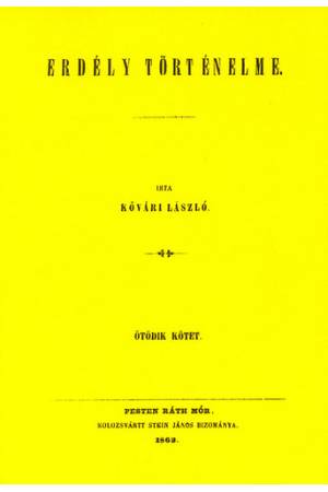 Erdély történelme V. - Kővári László