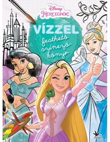Vízzel festhető színezőkönyv - Hercegnők