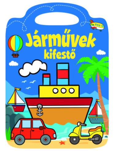 Járművek - kifestő