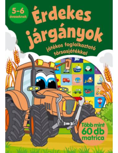 Érdekes járgányok - Játékos foglalkoztató társasjátékkal