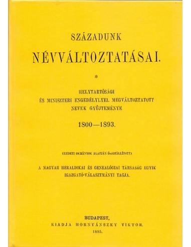 Századunk névváltoztatásai - Szentiványi Zoltán