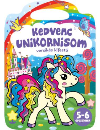 Kedvenc unikornisom - versikés kifestő