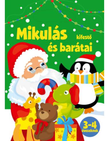 Mikulás és barátai - kifestő