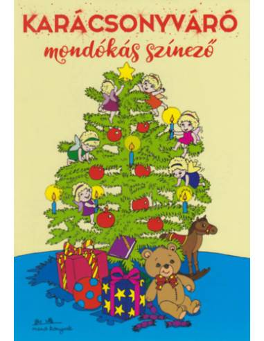 Karácsonyváró mondókás színező