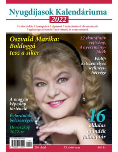 Nyugdíjasok kalendáriuma 2022 -