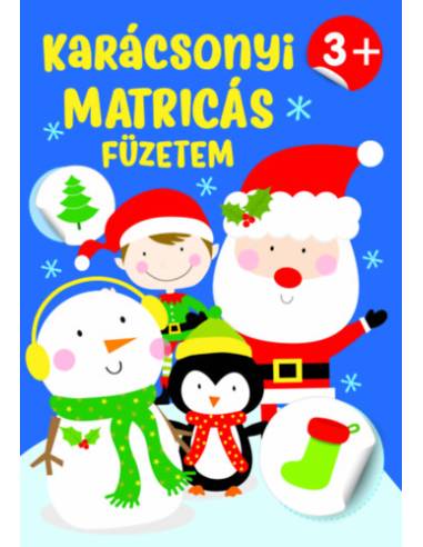 Karácsonyi matricás füzetem