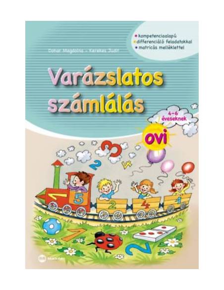 Varázslatos számlálás ovi 4-6 éveseknek - Matricás melléklettel