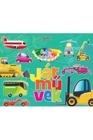 Színező matricákkal - Járművek