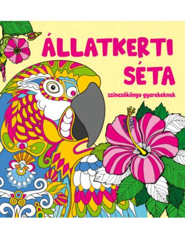 Állatkerti séta - színezőkönyv gyerekeknek