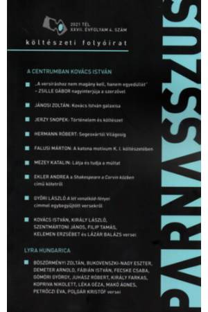 Parnasszus költészeti folyóirat - 2021. tél -