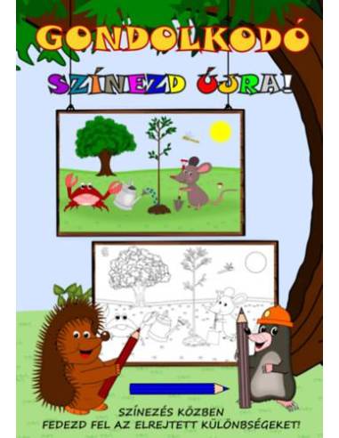 Gondolkodó - Színezd újra!