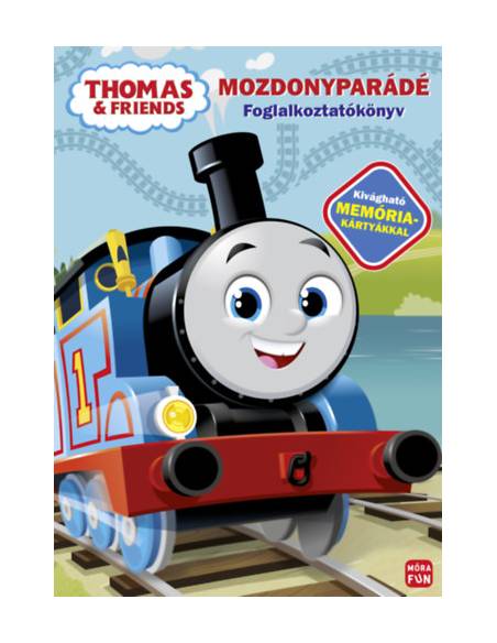 Thomas, a gőzmozdony - Mozdonyparádé - Foglalkoztatókönyv - Kivágható memóriakártyákkal