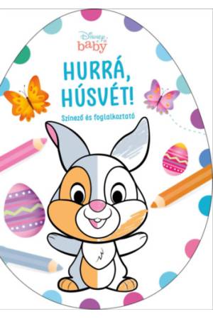 Hurrá, Húsvét! - Színező és foglalkoztató - Disney Baby tojás alakú színező