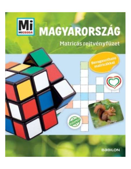 Mi MICSODA - Magyarország - Matricás rejtvényfüzet - Beragasztható matricákkal
