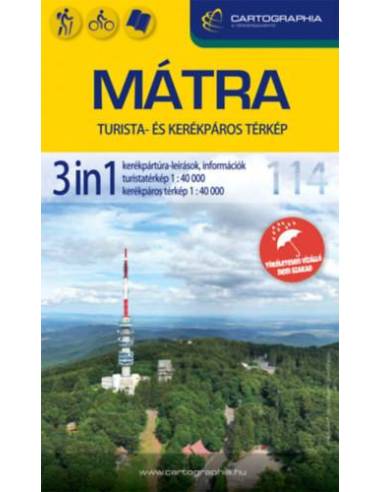 Mátra 3in1 turista- és kerékpáros térkép
