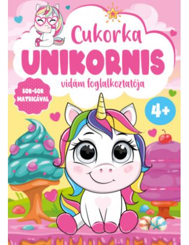 Cukorka unikornis vidám foglalkoztatója