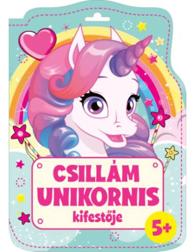 Csillám unikornis kifestője - kifestő
