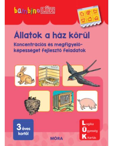 Állatok a ház körül - Koncentrációs és megfigyelőképességet fejlesztő feladatok