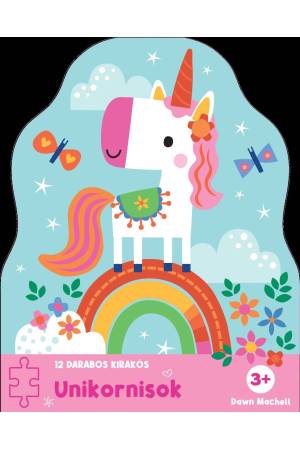 12 darabos kirakós - Unikornisok