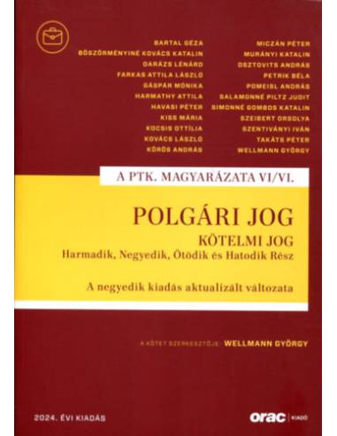 Polgári jog VI/VI. - Kötelmi jog Harmadik, Negyedik, Ötödik és Hatodik Rész