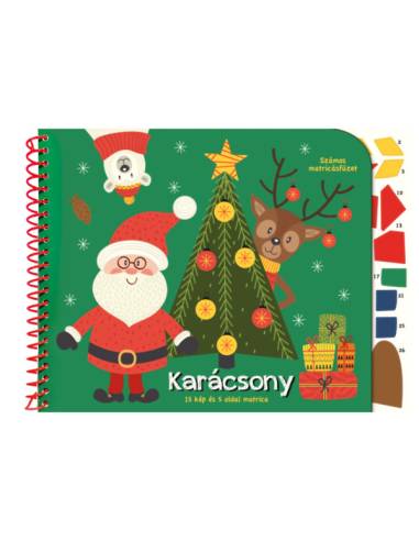 Számos matricásfüzet - Karácsony